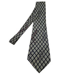 Nicole Miller Golf Print Silk Tie